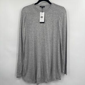 LaFayette 148  Lexia Top Gray Melange Size S NWT